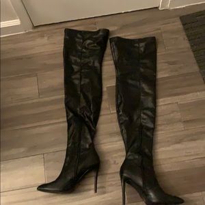 Thigh High Black Boots size 10